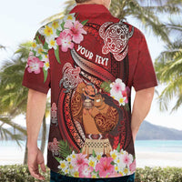 Personalised New Zealand Father's Day Hawaiian Shirt Happy Father And Child DT04 - Polynesian Pride