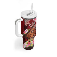 Personalised New Zealand Father's Day Tumbler With Handle Happy Father And Child