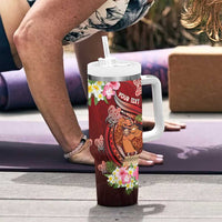 Personalised New Zealand Father's Day Tumbler With Handle Happy Father And Child