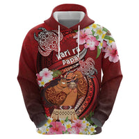 Personalised New Zealand Father's Day Zip Hoodie Happy Father And Child DT04 - Polynesian Pride