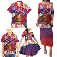 Personalised Samoa Father's Day Family Matching Puletasi and Hawaiian Shirt Happy Father And Child DT04 - Polynesian Pride