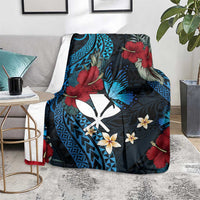 Hawaii Butterfly Blanket Kanaka Maoli Mix Hibiscus