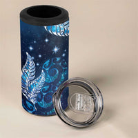 New Zealand Matariki 4 in 1 Can Cooler Tumbler Maori Koru Mix Silver Fern DT04 - Polynesian Pride