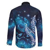 New Zealand Matariki Family Matching Mermaid Dress and Hawaiian Shirt Maori Koru Mix Silver Fern DT04 - Polynesian Pride