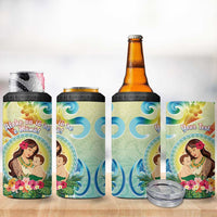Personalised Hawaii Mother's Day 4 in 1 Can Cooler Tumbler I Love You Mom DT04 - Polynesian Pride