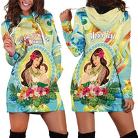 Personalised Hawaii Mother's Day Hoodie Dress I Love You Mom DT04 - Polynesian Pride