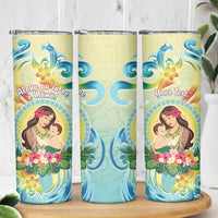 Personalised Hawaii Mother's Day Skinny Tumbler I Love You Mom DT04 - Polynesian Pride