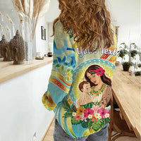Personalised Hawaii Mother's Day Women Casual Shirt I Love You Mom DT04 - Polynesian Pride