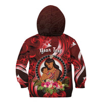 Personalised New Zealand Mother's Day Kid Hoodie I Love You Mom DT04 - Polynesian Pride