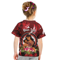Personalised New Zealand Mother's Day Kid T Shirt I Love You Mom DT04 - Polynesian Pride