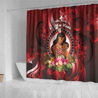 New Zealand Mother's Day Shower Curtain I Love You Mom DT04 - Polynesian Pride