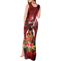 Personalised New Zealand Mother's Day Tank Maxi Dress I Love You Mom DT04 - Polynesian Pride