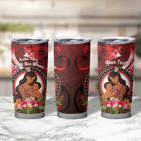 Personalised New Zealand Mother's Day Tumbler Cup I Love You Mom DT04 - Polynesian Pride