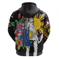 Filipinos Lapu-Lapu Hero Philippines Zip Hoodie Hibiscus Flowers Style