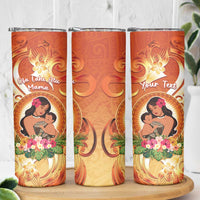 Personalised Tonga Mother's Day Skinny Tumbler I Love You Mom DT04 - Polynesian Pride