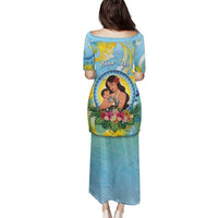 Personalised Fiji Mother's Day Family Matching Puletasi and Hawaiian Shirt I Love You Mom DT04 - Polynesian Pride