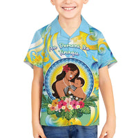 Personalised Fiji Mother's Day Hawaiian Shirt I Love You Mom DT04 - Polynesian Pride