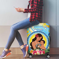 Fiji Mother's Day Luggage Cover I Love You Mom
