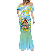 Personalised Fiji Mother's Day Mermaid Dress I Love You Mom DT04 - Polynesian Pride