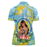 Personalised Fiji Mother's Day Women Polo Shirt I Love You Mom DT04 - Polynesian Pride