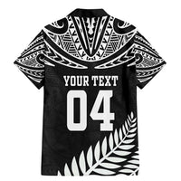 Custom New Zealand Rugby Family Matching Mermaid Dress and Hawaiian Shirt Silver Fern Maori Pattern DT04 - Polynesian Pride