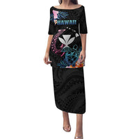 Personalised Hawaii Puletasi Kanaka Maoli With Fish Hook