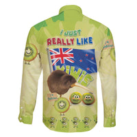New Zealand Kiwi Family Matching Off The Shoulder Long Sleeve Dress and Hawaiian Shirt I Just Really Like Kiwis DT04 - Polynesian Pride