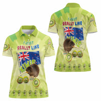 New Zealand Kiwi Women Polo Shirt I Just Really Like Kiwis DT04 - Polynesian Pride