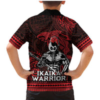 Hawaii Ikaika Warrior Family Matching Mermaid Dress and Hawaiian Shirt Hawaiian Tribal Tattoo DT04 - Polynesian Pride
