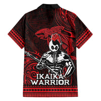 Hawaii Ikaika Warrior Family Matching Short Sleeve Bodycon Dress and Hawaiian Shirt Hawaiian Tribal Tattoo DT04 - Polynesian Pride