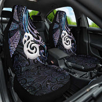 New Zealand Aotearoa Car Seat Cover Maori Hei Manaia Purple Paua Shell DT04 One Size Purple - Polynesian Pride