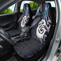 New Zealand Aotearoa Car Seat Cover Maori Hei Manaia Purple Paua Shell DT04 - Polynesian Pride