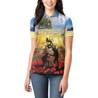 New Zealand ANZAC Day Women Polo Shirt The Ode Remembrance And Poppy DT04 - Polynesian Pride