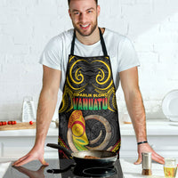 Vanuatu Language Week Apron Boar Tusk Warrior Tribal Floral Pattern