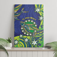 Cook Islands Language Week Canvas Wall Art Flying Fish 15 Stars Tribal Patterns