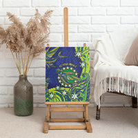 Cook Islands Language Week Canvas Wall Art Flying Fish 15 Stars Tribal Patterns