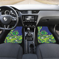Cook Islands Language Week Car Mats Flying Fish 15 Stars Tribal Patterns