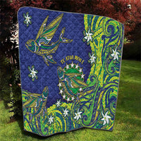 Cook Islands Language Week Quilt Flying Fish 15 Stars Tribal Patterns