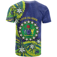 Cook Islands Language Week T Shirt Flying Fish 15 Stars Tribal Patterns