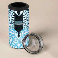 Custom Aotearoa Ngati Kahungunu 4 in 1 Can Cooler Tumbler New Zealand Traditional Maori Pattern