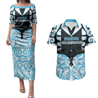 Custom Aotearoa Ngati Kahungunu Couples Matching Puletasi and Hawaiian Shirt New Zealand Traditional Maori Pattern