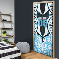 Custom Aotearoa Ngati Kahungunu Door Cover New Zealand Traditional Maori Pattern