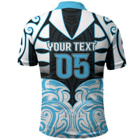 Custom Aotearoa Ngati Kahungunu Polo Shirt New Zealand Traditional Maori Pattern