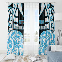 Aotearoa Ngati Kahungunu Window Curtain New Zealand Traditional Maori Pattern