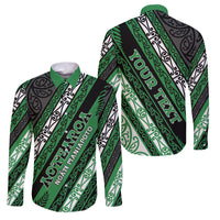 Personalised Aotearoa Ngati Maniapoto Family Matching Summer Maxi Dress and Hawaiian Shirt New Zealand Maori Tribal Fern Pattern
