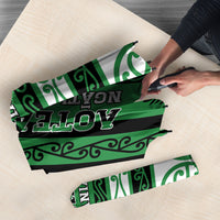 Aotearoa Ngati Maniapoto Umbrella New Zealand Maori Tribal Fern Pattern