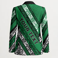 Personalised Aotearoa Ngati Raukawa Blazer New Zealand Maori Tribal Fern Pattern