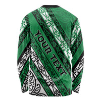 Personalised Aotearoa Ngati Raukawa Long Sleeve Shirt New Zealand Maori Tribal Fern Pattern