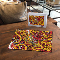 Aotearoa Waikato Tainui Puzzle Maori Tribal Pattern Koru Motif