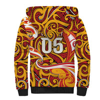 Custom Aotearoa Waikato Tainui Sherpa Hoodie Maori Tribal Pattern Koru Motif